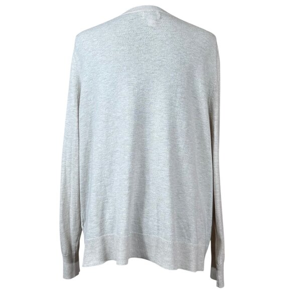 Old Navy White Long Sleeve Cotton Viscose Button Cardigan Sweater Size XXL - Picture 3 of 7